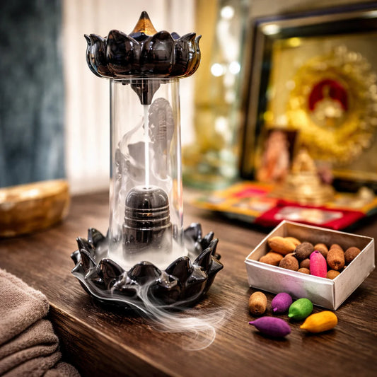 Shivling Smoke Fountain Backflow Incense Burner